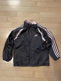 アディダス　130 ウィンドブレーカー　ジャケット　ブルゾン　ピンク　ブラック