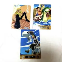 日*4様 ONE PIECE 海賊王グミ カード 3枚