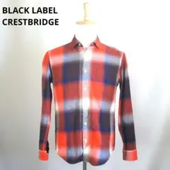2-863.ブラックレーベルクレストブレッジ 長袖シャツ メンズ Mサイズ