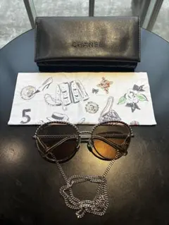 CHANEL チェーンサングラス ココマーク