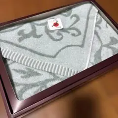 値下げ　今治製　NIPPON STAGE グレー模様 バスタオル