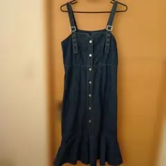 デニムフリルサロペット