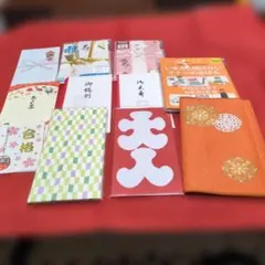 多様なご祝儀袋とマナー本、ふくさせっと