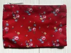 Cath Kidston 花柄ポーチ　レッド