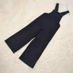 SLOBE IENA スローブイエナ　コットン　ストレッチ　サロペット　黒　36のサムネイル