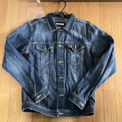 デニムジャケット　色落ち