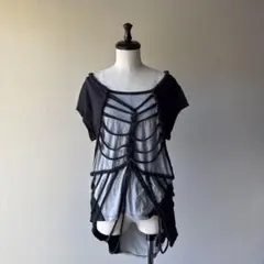 【美品】S&B 個性的 Tシャツ 緊縛 スケルトン