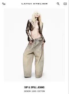 LATUI ATELIER SIP & SPILL JEANS デニム