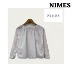 NIMES オフショルダー ピンクシャツ 長袖のサムネイル