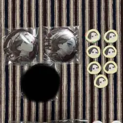 鬼滅の刃　珠世　墨絵風缶バッジ　ステッカー