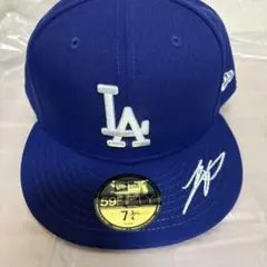 ドジャース　59fifty 大谷翔平選手サイン刺繍入り