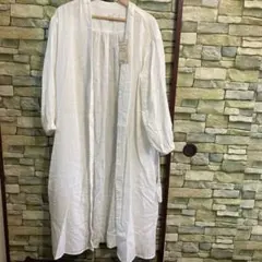 新品タグ付　無印良品　楊柳ガーゼロングカーディガン　春