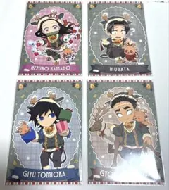 鬼滅の刃 クリスマス ノベルティ ポストカード 冨岡義勇 マチアソビカフェ