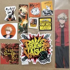 爆豪勝己　僕のヒーローアカデミア　ステッカー　フレークシール　クリアしおり