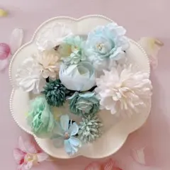 ♡A-9 フラワークリップ　ラプンツェル風　ヘアピン　仮装　ディズニー　髪飾り