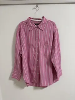 GAP ポプリンビッグシャツ　ピンク　レディース　サイズL