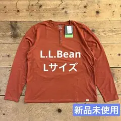 ★新品未使用 L.L.Bean ヘンリーネック長袖Tシャツ ロンT Lサイズ