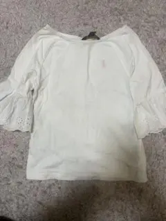 POLO RALPH LAUREN ラルフローレン 七分袖フリルレースブラウス