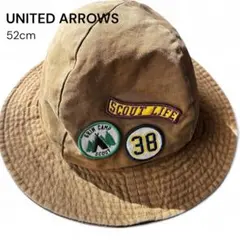 UNITED ARROWS ワッペン付き コットンハット 52cmのサムネイル