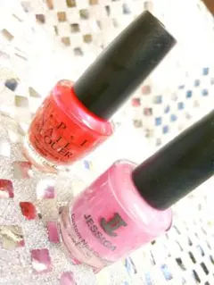 ⑥0PIとJESSICAピンクマニキュア2本セット