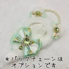 ぬい服　ちびぐるみ　10cm-12cmサイズ　ネコ耳　ライトグリーン