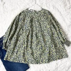 SHIPSany シップス エニィ ミニ サッカー ティアード ブラウス 花柄