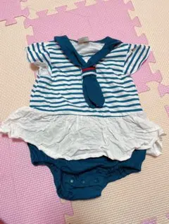 セーラー襟ロンパース 70cm