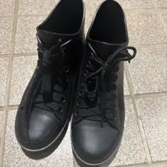 ブラックハイカットレインシューズ　スニーカー