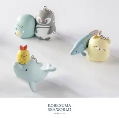 すみっコぐらしと須磨シーワールドのいきものたちボールチェーン　3個セット