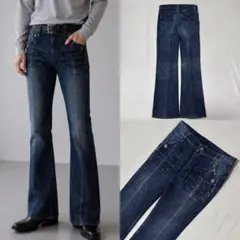 00s Rock&Republic ウォッシュ デニム フレアパンツ お兄系のサムネイル