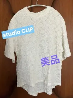 美品studio CLIP/フラワーレースプルオーバーのサムネイル