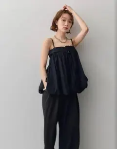 バビロン オーガンジーチェックキャミソール 美品 - メルカリ