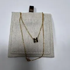 HERMES エルメス Hロゴ ヴィンテージ キーリング キーホルダー