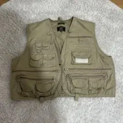 Woolrich フィッシングベスト カーキ 古 - メルカリ