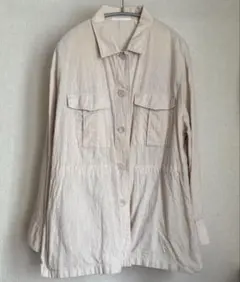 UNIQLO リネンコットンシャツジャケット L