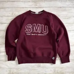 ラッセル SMU カレッジロゴスウェット M 前V Vガゼット　バーディガン