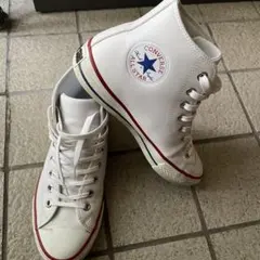 美品❣️Converse All Starハイカット ホワイトゴルフシューズ合皮