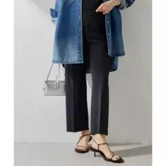 美品 ウィムガゼット ダンボールパンツ テーパードシルエット 日本製 黒 M