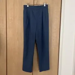 GLOBAL WORK☆ウツクシルエットDRYテーパードパンツ　デニムライクL