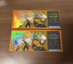宇佐美リト ランダムホログラムチケット風カード HEROES2周年 2枚