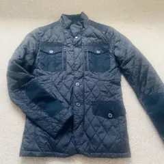ZARA　キルティングダウンジャケット　ブラック黒　S