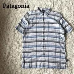 パタゴニア シアサッカー 半袖チェックシャツ M アウトドア Patagoniaのサムネイル