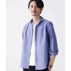 ナノユニバース FLOW LINEN カッタウェイシャツのサムネイル