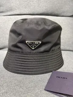 PRADA ナイロン バケットハット ブラック Lサイズ - メルカリ