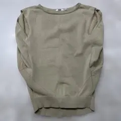 UNIQLO U ベージュ ノースリーブニット