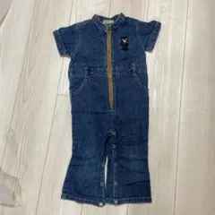 DOUBLE.B デニムロンパース ~90cm