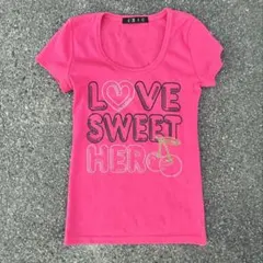 ❤ヴィクシー PINK Tシャツ ピチT 平成 ギャル Y2K ロゴ 海外ガール