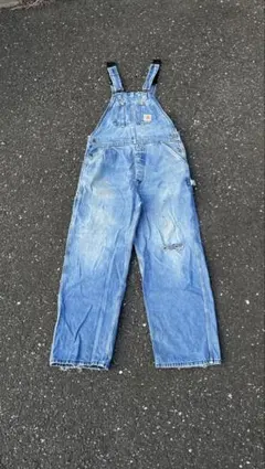 Carhartt カーハート 100周年 デニムオーバーオール 34 記念タグ
