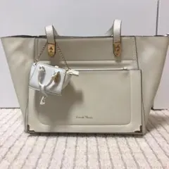 サマンサタバサ ハンドバッグ白 フォーマル ビジネス