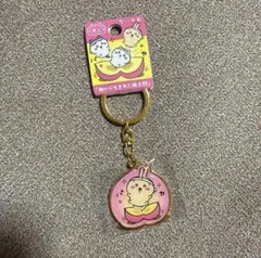 ご当地 ちいかわ 岡山限定 桃から生まれた桃太郎 うさぎ ダイカットキーホルダー